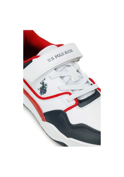 U.s. Polo Assn. Martell Jr 5fx Beyaz Erkek Çocuk Sneaker 000000000101946538 Beyaz-kırmızı Beyaz - Kırmızı