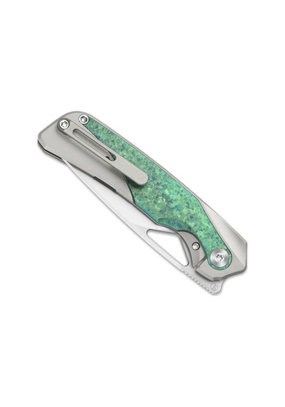 Topsail Kamp M390 Titanium & Crystallized Titanium Front Flipper Ki3735a4