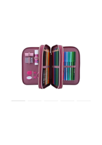 Agt Topmodel Miss Melody Triple Pencil Case Horses
