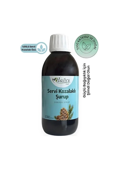 Servi Kozalaklı Bitkisel Şurup 200 G Boğaz Ve Solunum Konforuna Doğal Destek, Propolis Ve Zerdeçal Ekstraktlı