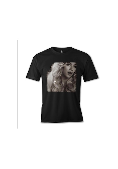 Beyonce - Star Siyah Erkek Tshirt