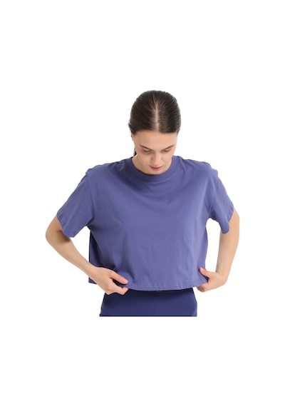 Sportive Sedona Cropped Kadın Mavi Günlük Stil T-shirt 25kk1034-mvı 1776544 Mavi