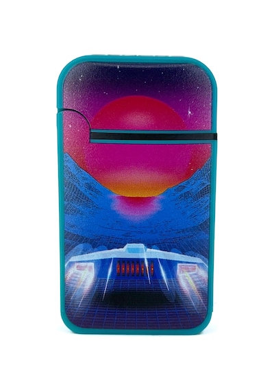 Zengaz Cool Tasarım Jet Alev Çakmak - Spaceship Turkuaz