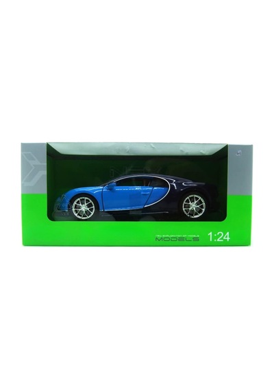 1:24 Chiron Mavi Metal Model Araba Diecast Açılabilir Kapı Çok Renkli