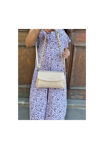 Just Polo Kadın Yeni Sezon Örgü Detaylı Ayarlanabilir Askılı Lüks El Ve Omuz Çantası Ebat : 26 X 14 Cm Vizon