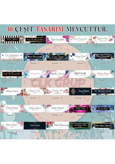 Sanatbloğu Ofis Masası İsim Plakası Dekoru Şeffaf Kristal Cam Özel İsim Plakaları - 20 X 6 X 1,6 A10 Clk-782
