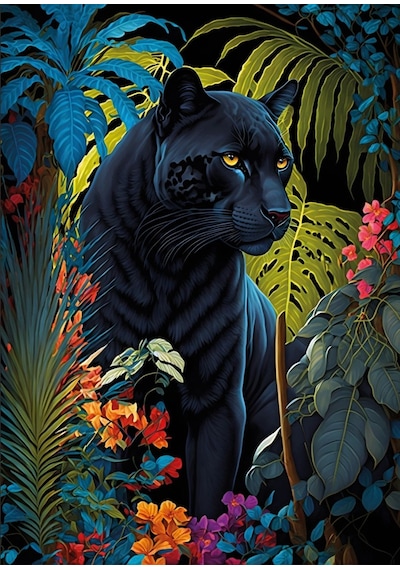 Ks Games 500 Parça Kara Panter Puzzle -