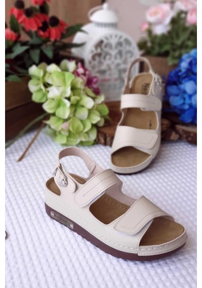 Neon Shoes Arini Günlük Çift Cırt Cırtlı Anatomik Ortopedik Taban Kadın Yürüyüş Sandalet 001