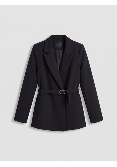 Lcw Vision Siyah Kemerli Krep Kadın Blazer Ceket