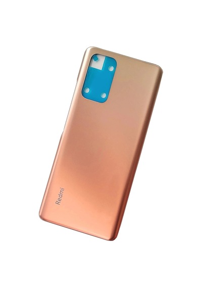 Redmi Note 10 Pro Uyumlu Arka Cam Pil Kapağı Batarya Kapağı Gold Bakır
