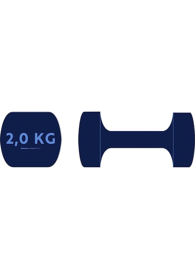 Decathlon Domyos Dambıl - 2 X 2 Kg - Fitness Hafif Antrenman / Pilates Lacivert