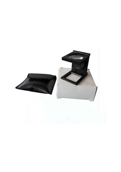 Özel Üretim Okuma Aracı Hobi Aleti -25x25 Mm Full Çelik Kaplı Katlamalı Büyüteç Th-9005b