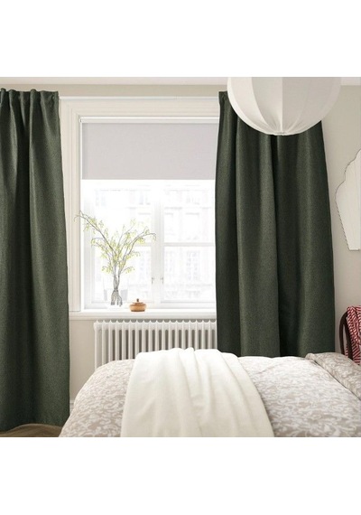 Ikea Annakajsa Fon Perde 145x300 Cm Koyu Yeşil