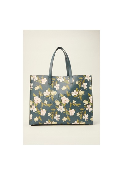 3.1 Phillip Lim Lacivert Floral Desenli Küçük Çanta İle Tarzınızı Yansıtın 0233 Orangeblue Cat