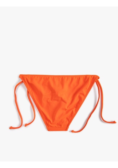 Koton İpli Basic Bikini Altı Yanları Bağlama Detaylı Turuncu 3sak00126bm