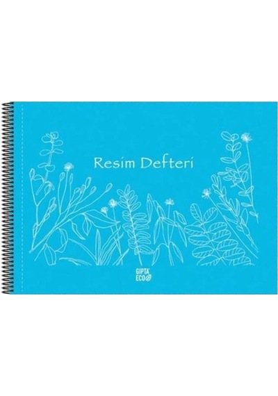 Gıpta Eco Fresco Spiralli Pp Kapak Resim Defter 25 X 35cm 25 Yaprak