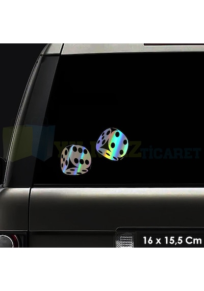 Zar Atma Araba Zar Hologram Oto Sticker Araba Etiket Çıkartma