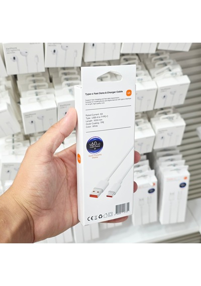 5 Adet 120w Süper Hızlı Şarj Kablosu 6a Type-c To Usb - Dijital Şarj Göstergeli Turbo Hızlı Veri Aktarım Kablosu