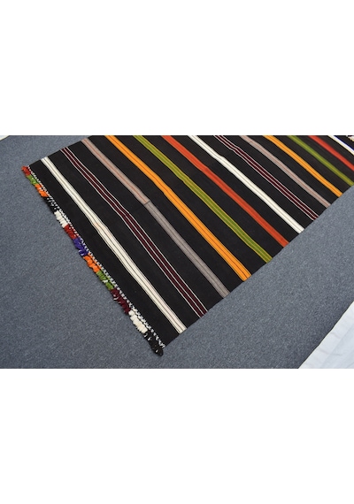 Zehra Abla Halı El Dokuma Seçkin Otantik Şarköy Perde Yün Kilim 7066 Çok Renkli