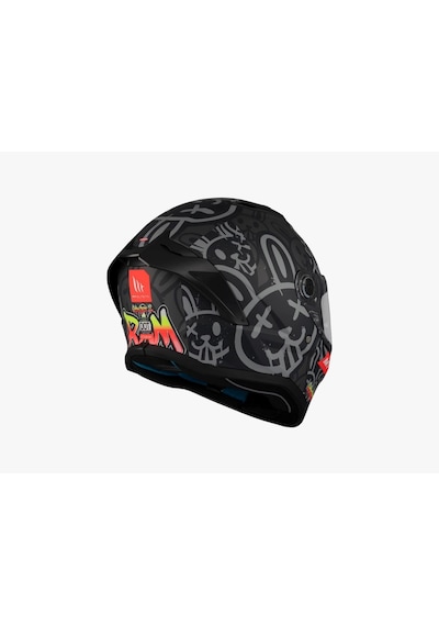Mt Stinger 2 Ram F1 Parlak Kapalı Kask Siyah - Gri