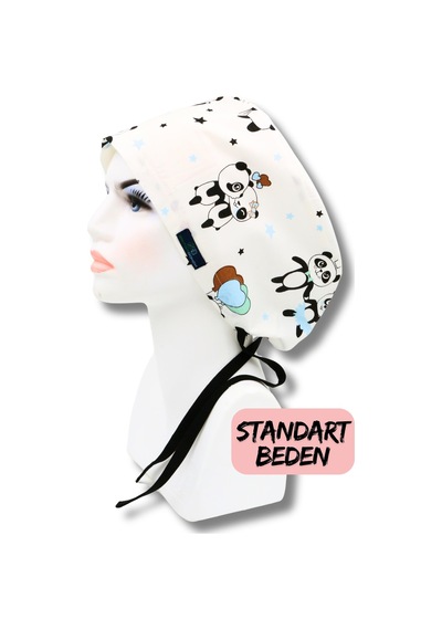 Standart Beden 3lü Tilki Panda Seti Antrasit Tilki Turkuaz Tilki Panda Cerrahi Bone Renkli