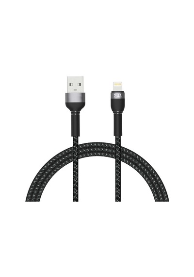Forzacase FC308 2.4A 1 M Örgülü USB Şarj Ve Data Kablosu
