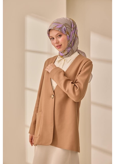 Silk Home Olinda İpek Eşarp 47003-29 Mor, Hardal, Lila, Gri
