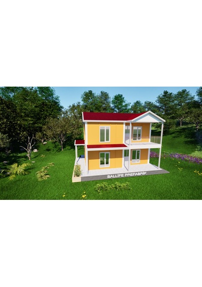Ballife Prefabrik 126 M2 Standart Dubleks Prefabrik Konut