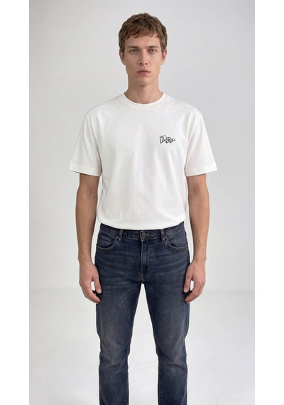 Lee Erkek T-shirt Ln388680102 Kırık Beyaz