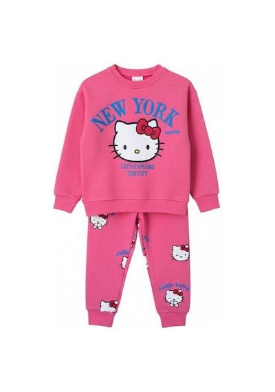 Miniko Kids Luccı Kız Çocuk Kity 3 İplik Şardonsuz Eşofman Takımı Fuşya Miniko Kids Luccı Kız Çocuk Kity 3 İplik Şardonsuz Eşofman Takımı Fuşya
