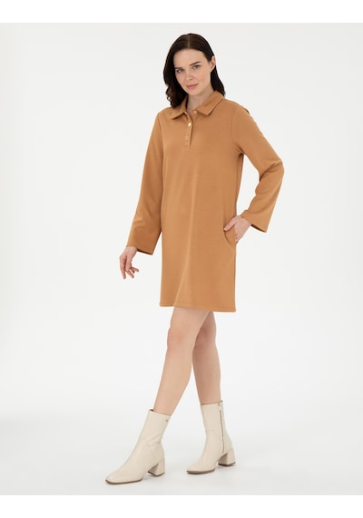 Pierre Cardin Kadın Camel Elbise Örme 50308163-vr015 Camel