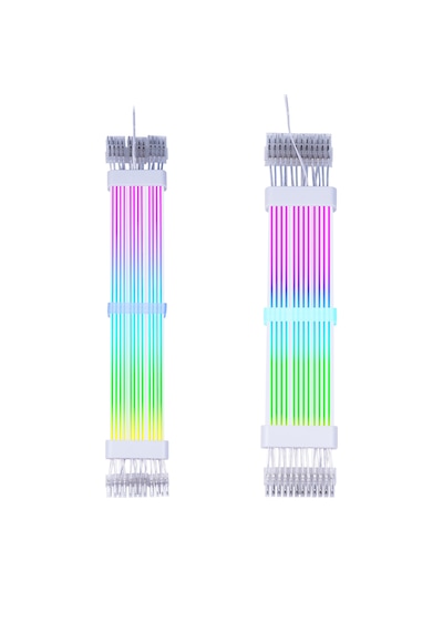 Zoko 1x24 Pin / 3x8 Pin Argb Aydınlatmalı Sleeved Kablo Seti