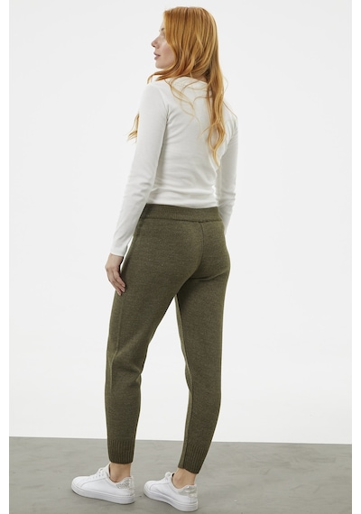 Sementa Jogger Rahat Kalıp Triko Pantolon - Haki 001