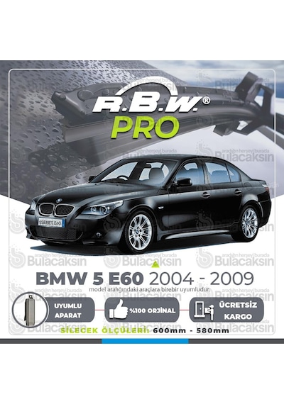 BMW 5 E60 Muz Silecek Takımı (2004-2009) RBW PRO