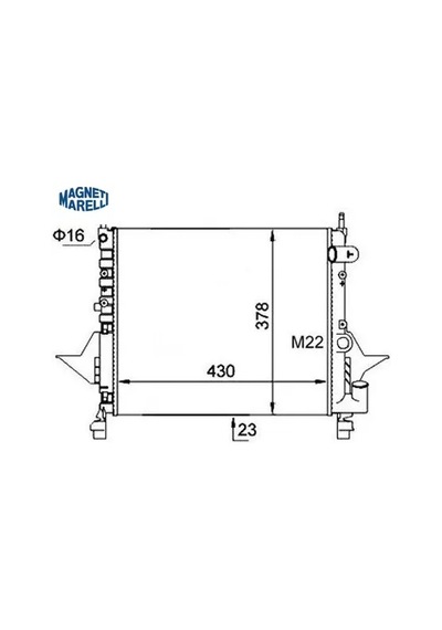 Radyatör M Twıngo Ksız+mek Magnetı Marellı 359000300650