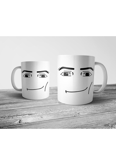 Roblox Kupa Bardak Yüz İfadeli Roblox Beyaz Kupa