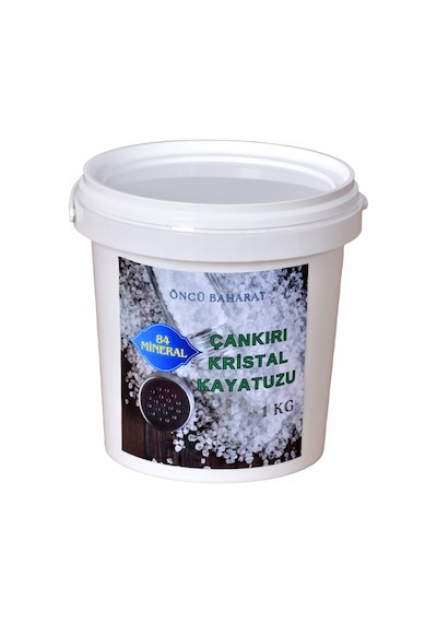 Bitkisel 84 Mineralli Doğal Çankırı Kristal Iri Tane Kaya Tuzu 1 Kg