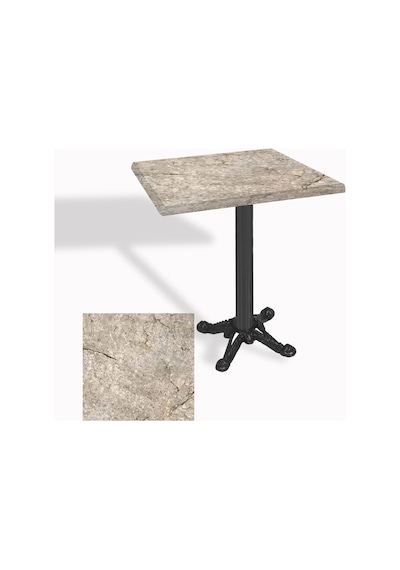 Çipa Döküm Ayak Kare Masa 70x70 Cm - Werzalit, Wermodin Ve Allzalit Tabla - Scala Marble Çok Renkli Çipa Döküm Ayak Kare Masa 70x70 Cm - Werzalit, Wermodin Ve Allzalit Tabla - Scala Marble Çok Renkli