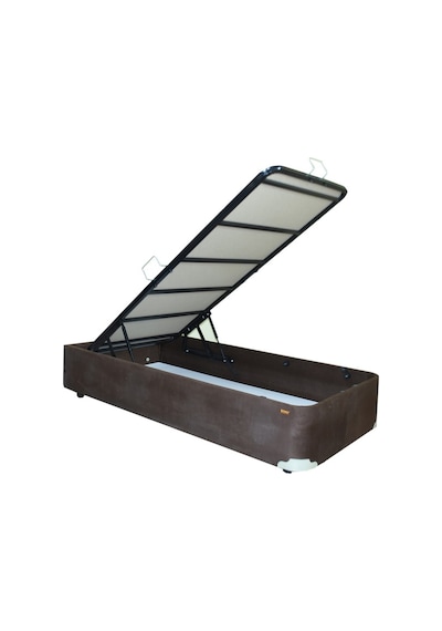 Bengimobilya Baza Tay Tüy Kahverengi Silinir Kumaş Model Metal Çelik Fırın Boy