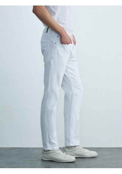 Ltb Sawyer P Orta Bel Jean Pantolon 010095185415942 100 Beyaz