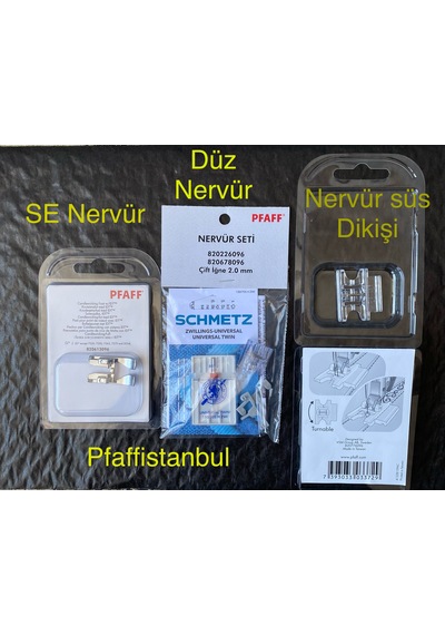Pfaff Düz Nervür Se Nervür Ve Nervür Süs Dikiş Seti - Yeni Modeller İçin