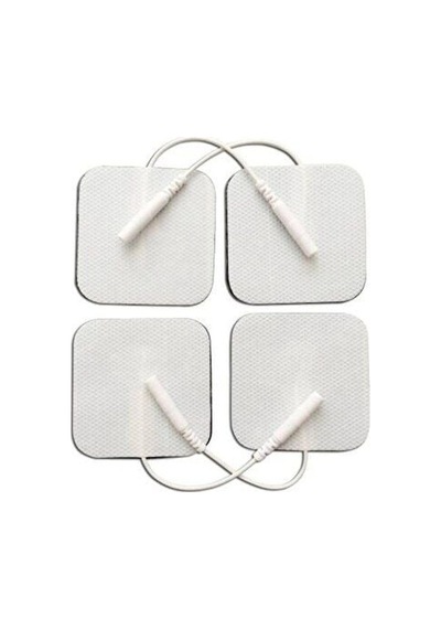 Kablolu / Soketli Elektrot 5 5 Cm Ems Tens Cihazı Pin Girişli Elektrod , 1 Paket 4 Adet