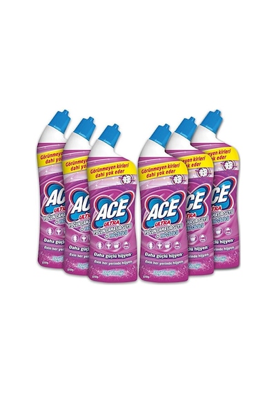 Ace Ultra Power Jel Kıvamlı Çamaşır Suyu Dağ Tazeliği 810g X 6 Adet 6'lı Set