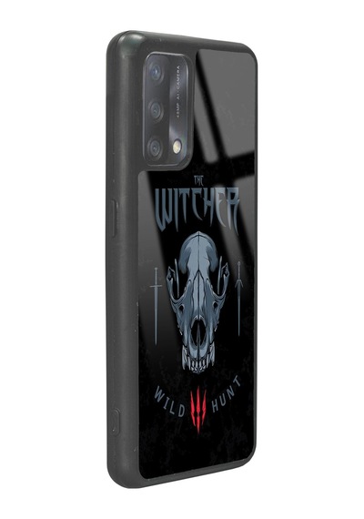 Oppo A74 Witcher 3 Wild Hund Tasarımlı Glossy Telefon Kılıfı Siyah