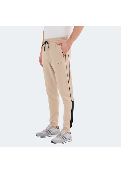 Slazenger VALARY Erkek Cepli Dar Paça Bej Eşofman Altı
