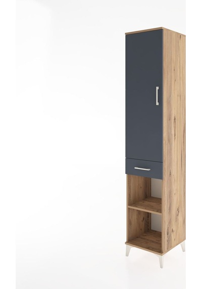 Hyperion Dolap 3 Raflı Tek Çekmeceli Tek Askılı 44x44x221 Çam... Çam