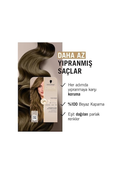 Schwarzkopf Creme Supreme Kit Boya 7-0 Kumral
