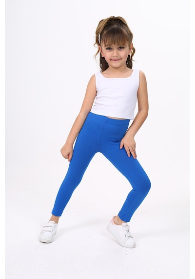 Toontoy Kids Toontoy Kız Çocuk Tayt Saks Mavi