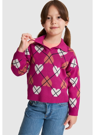 U.s. Polo Assn. Kız Çocuk Fuşya Kazak /triko 50314353-vr023 Fusya