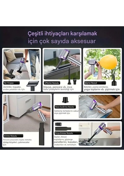 Kablosuz Güçlü Araç Süpürgesi Ve Hava Üfleyici 20000pa Turbo Vakum Gücü 3 Kademeli Fırçasız Motor Şarjlı Mini El Süpürgesi Hepa Filtreli Oto Süpürgesi Ev Ofis Araba Temizlik Makinesi Diğer Kablosuz Güçlü Araç Süpürgesi Ve Hava Üfleyici 20000pa Turbo Vakum Gücü 3 Kademeli Fırçasız Motor Şarjlı Mini El Süpürgesi Hepa Filtreli Oto Süpürgesi Ev Ofis Araba Temizlik Makinesi Diğer